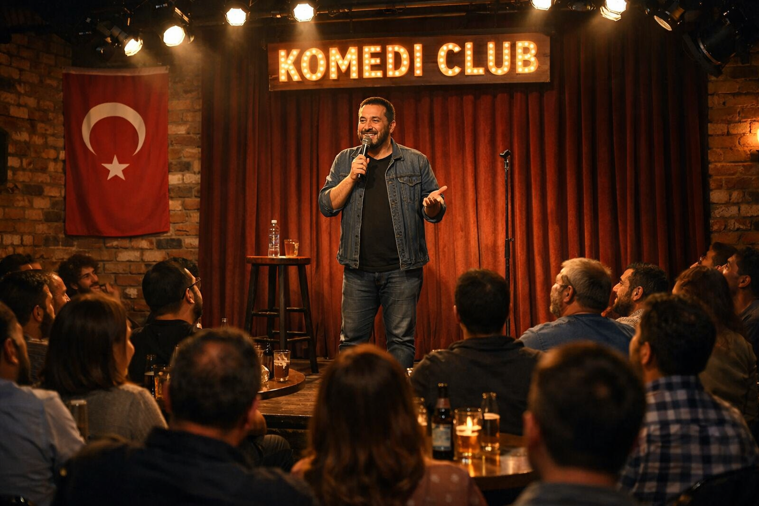 Stand-up gösterisi sahne görünümü