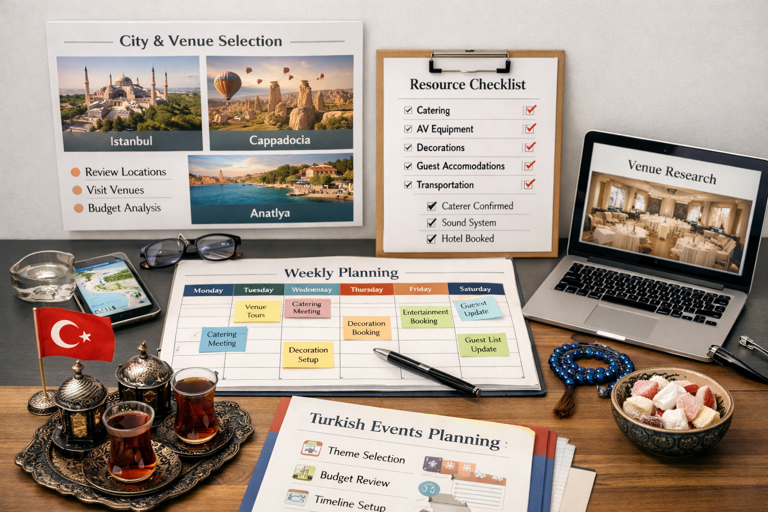 Haftalık planlama ve kaynak kontrolü